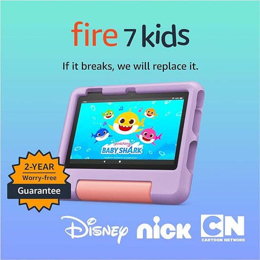 Amazon Tablet Fire 7 Kids, 7", edades de 3-7 años, 16 GB