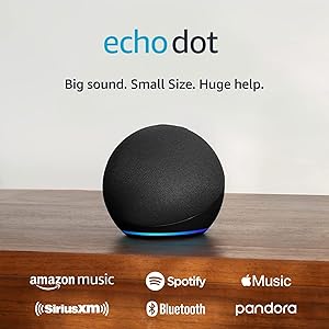 Amazon Echo Dot (5.ª gen) | Parlante inteligente con Alexa | Carbón